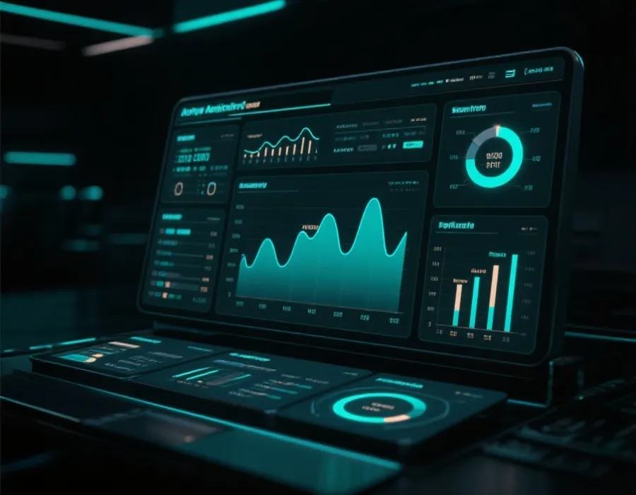 AI预测图表界面示意图